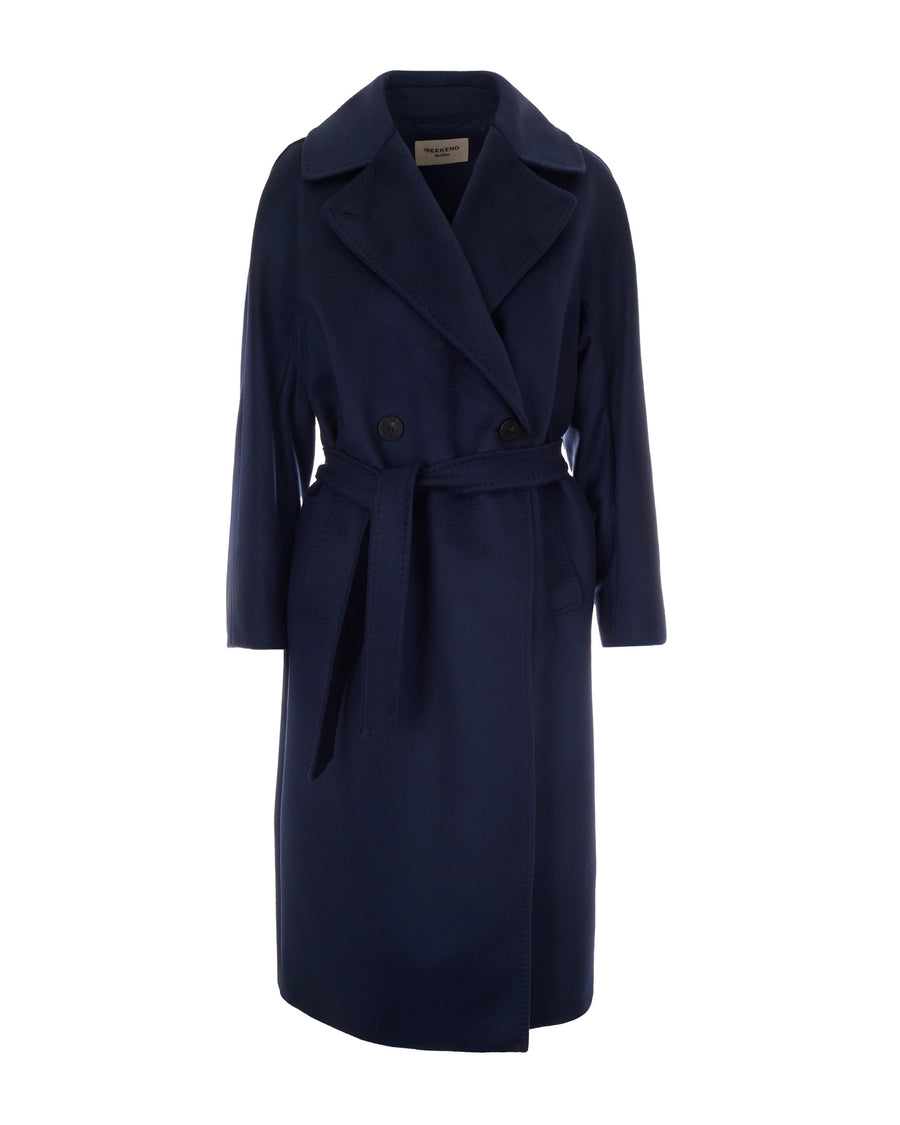 Coat Resina Cobalt Blue Virgin Wool