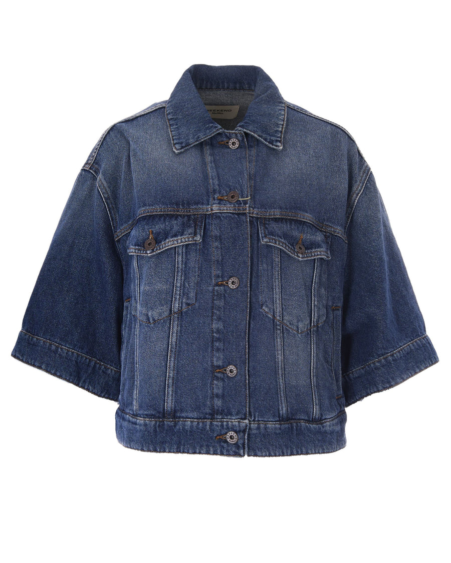 Cropped Jacket Liuti Medium Vintage Cotton Shirt