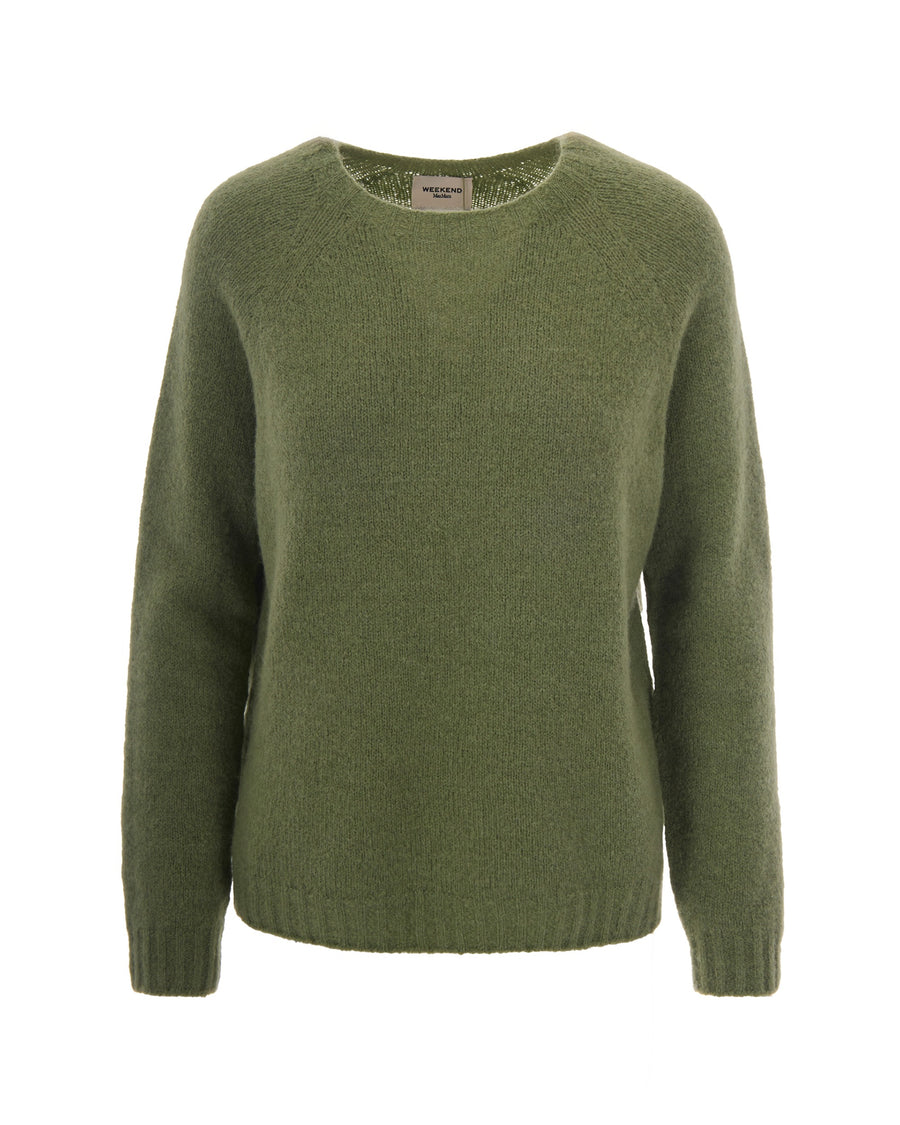 Crewneck Jumper Ghiacci Pistachio Alpaca (vicugna Pacos Jumpers