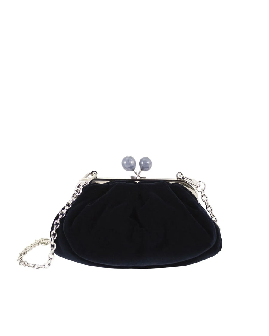 Pasticcino Velvet Clutch Bag Midnight Blue Cotton