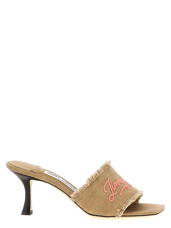 Jimmy Choo أليسيا صنادل — بيج