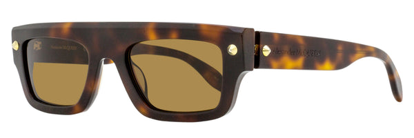Alexander McQueen AM0427S Recycled Acetate sunglasses in havana