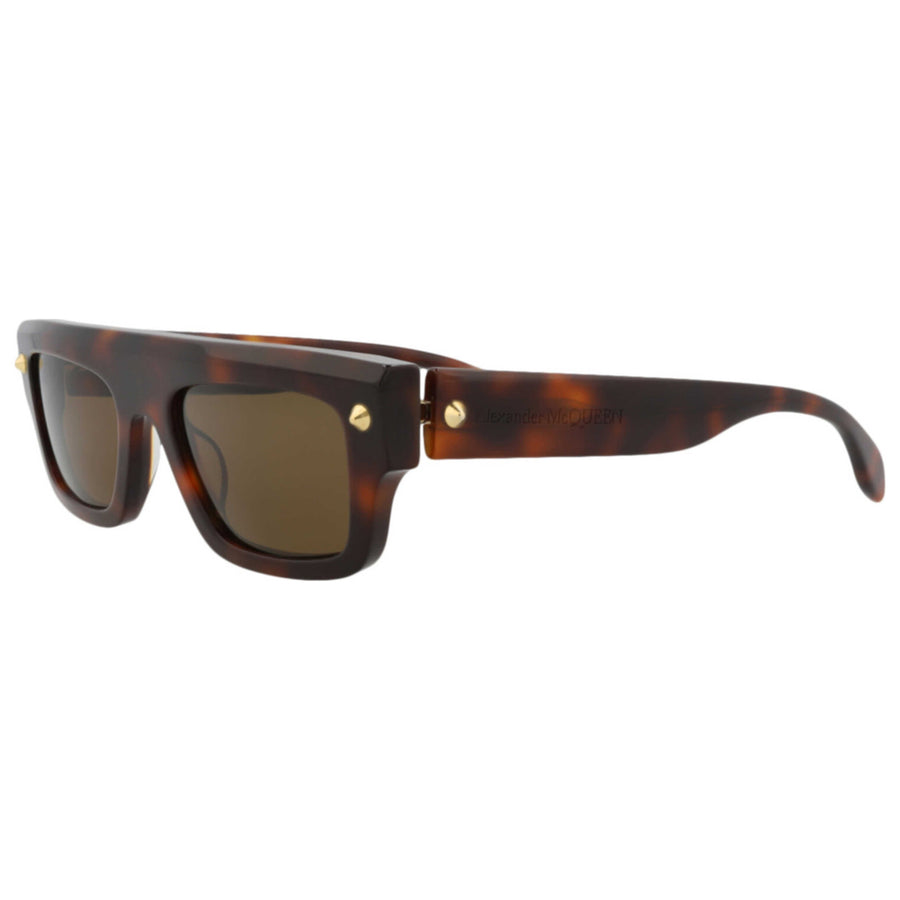 Preloved - Alexander Mcqueen Unisex 52 Mm Havana Sunglasses Am0427s-30014622-002 One Color
