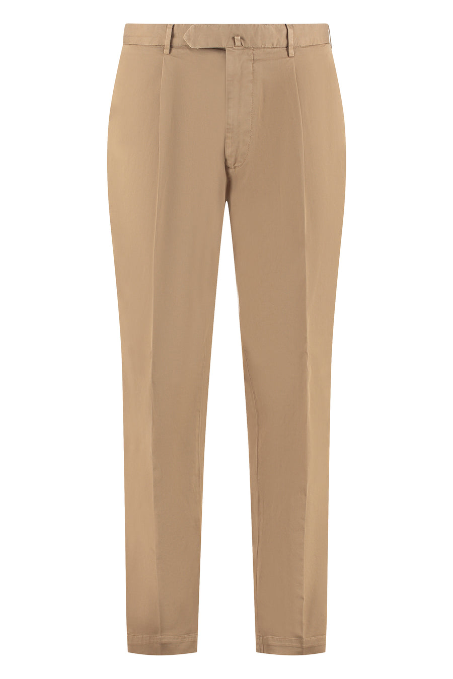 Cotton Chino Trousers Brown Elastane Chinos
