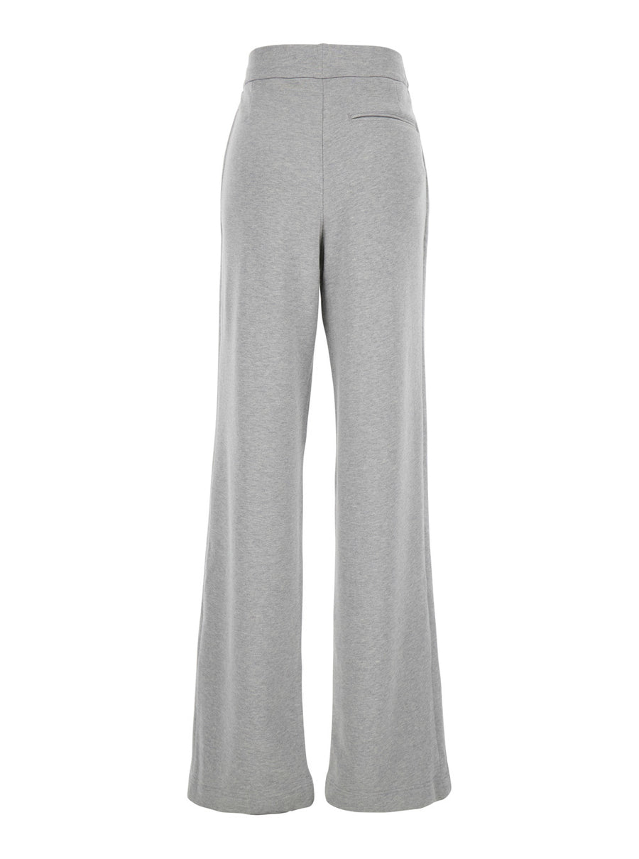 Grey Sweatpants Fabric Cotton Trousers