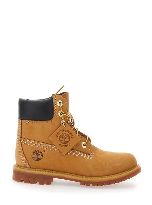 Beige Water-Proof Nubuck Leather Boots