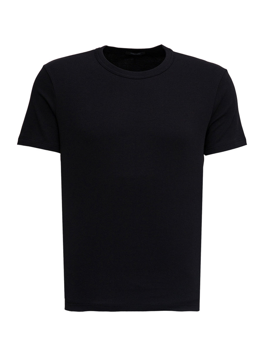 Black Crewneck T-Shirt Cotton T-shirts