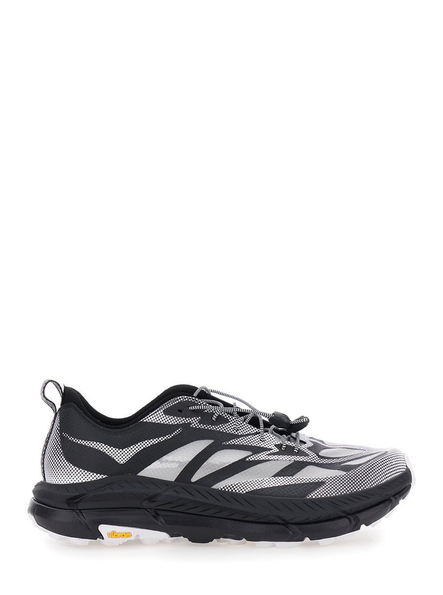 Black Low Top Sneakers Tech Fabric Textile Trainers