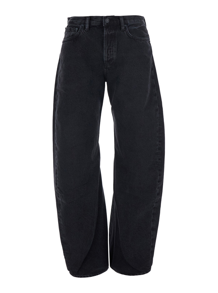 Jeans Spiral Black Denim Cotton