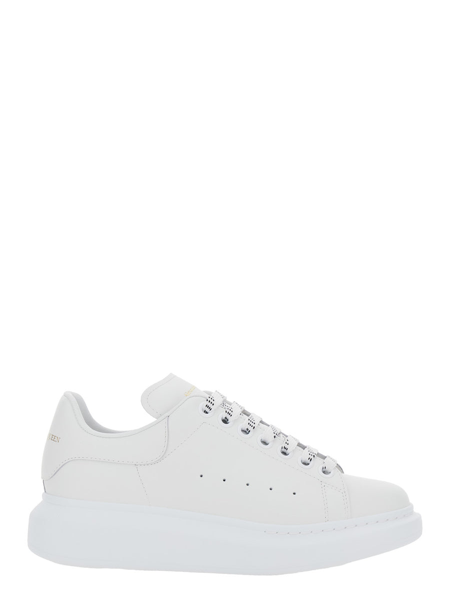 Low Top Sneakers White Leather Calf Trainers