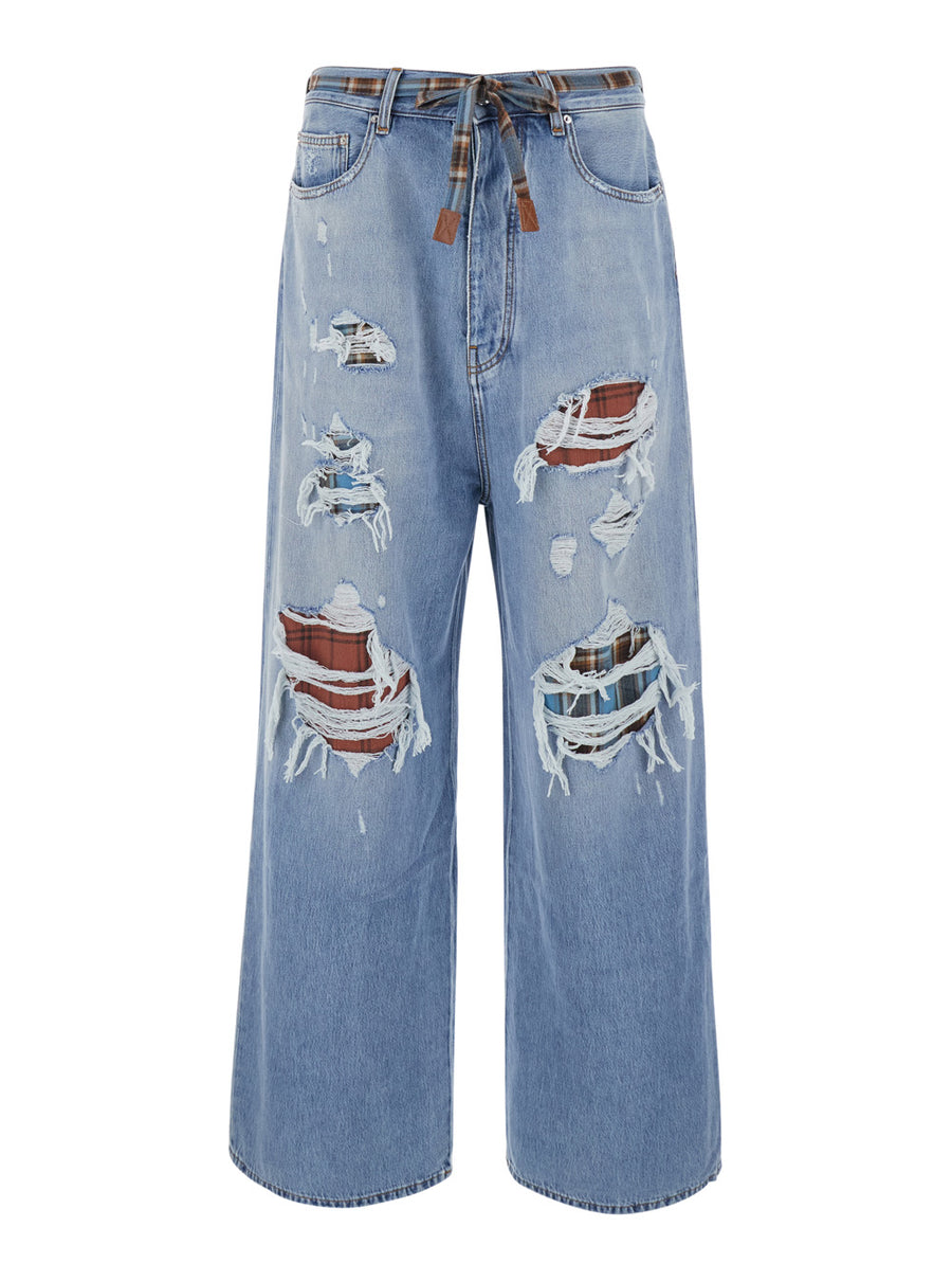 Denim Jeans Light Blue Cotton