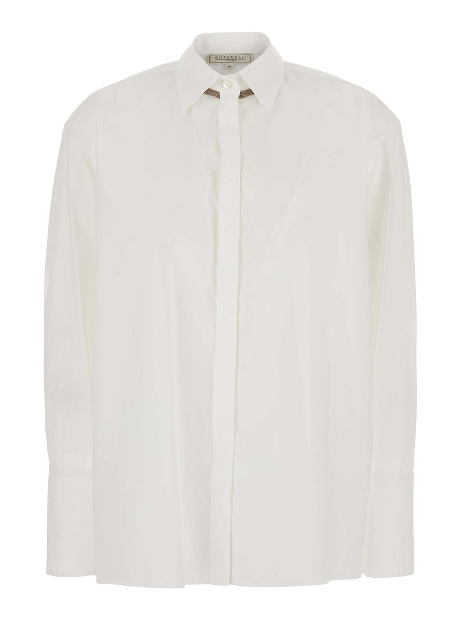 Shirt Amaretto White Fabric Blouses