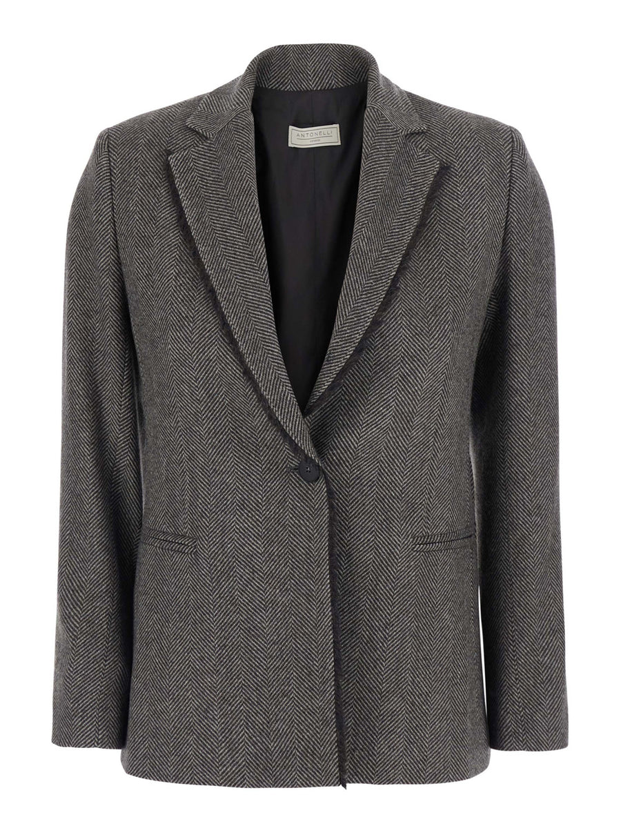 Single Breasted Gotland Blazer Brown Blazers