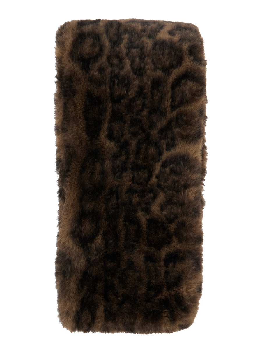 Scarf Kai Leopard Ecoleather Brown Polyester