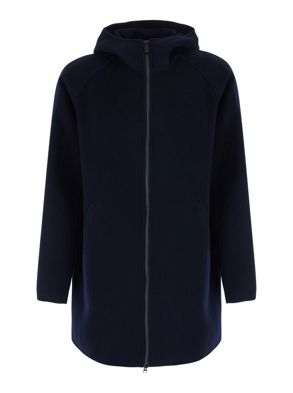 Super Doppel Jacket Blue Wool Coat