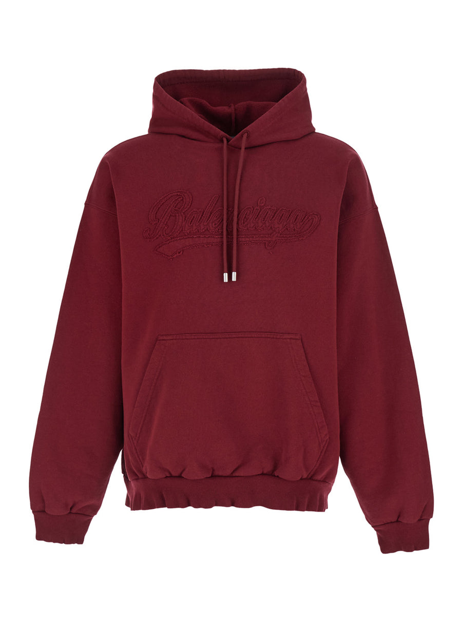 Hoodie Red Cotton Sweatshirts