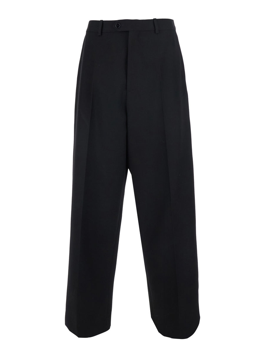 Trousers Wool Black