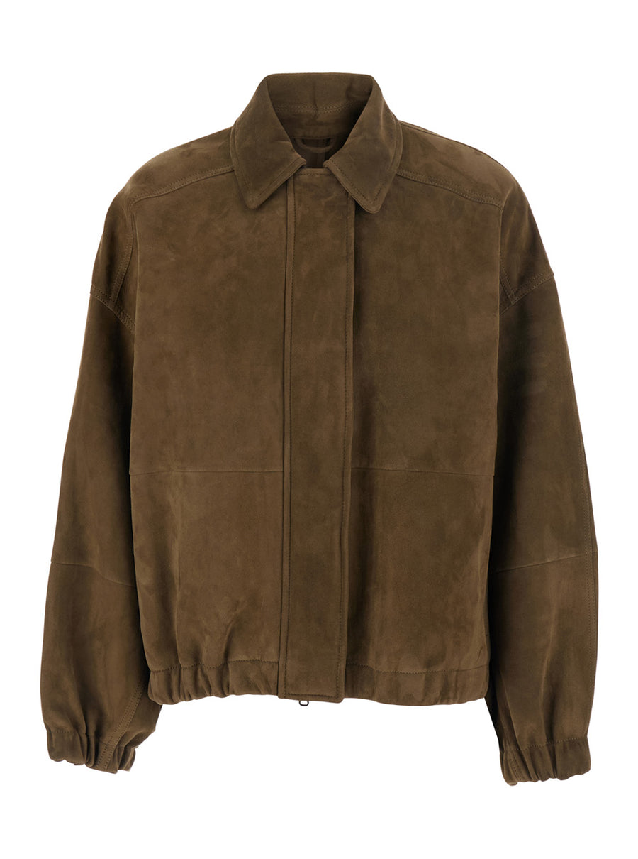 Jacket Suede, Brown Coat