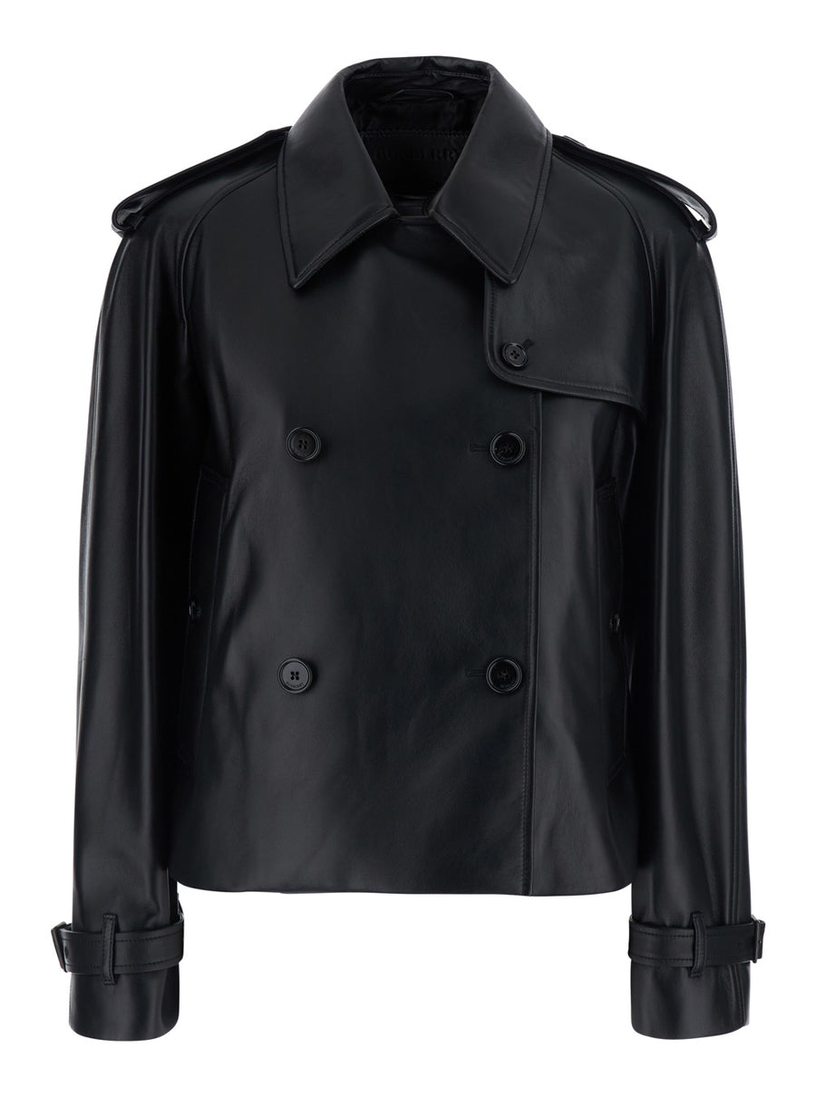 Jacket Mayfair Black Leather Lamb Coat