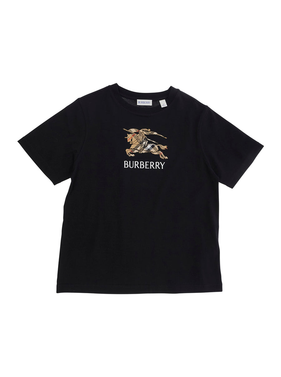 Crew Neck T-Shirt Black Cotton T-shirts