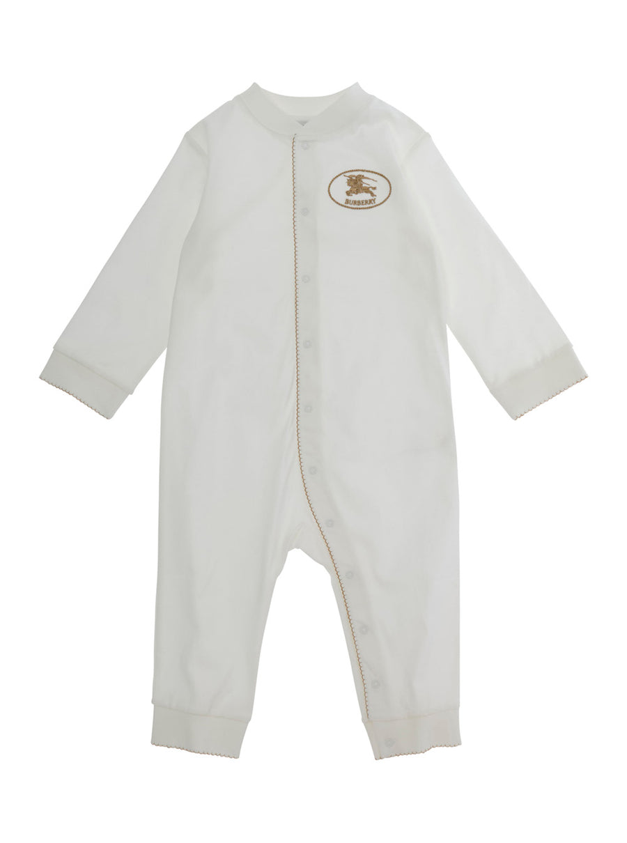 Baby Onesie White Cotton Jumpsuits
