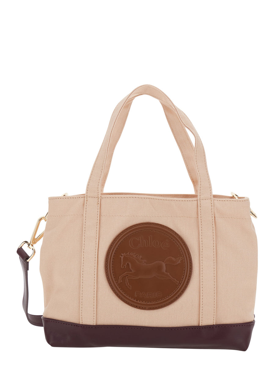 Crossbody Bag Woody Beige Cotton Shoulder