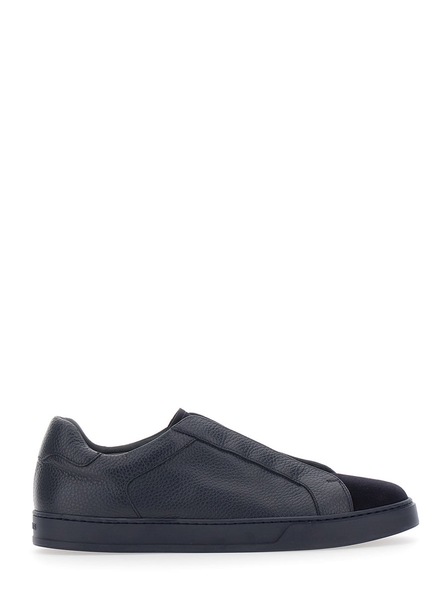 Sneakers Spencer Blue Calfskin Trainers