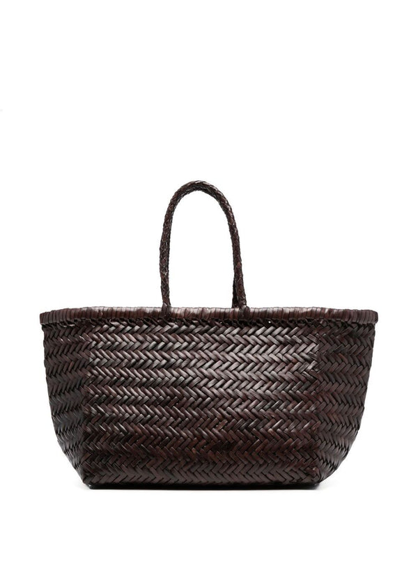 Handbag Bamboo Triple Jump Brown Leather Handbags