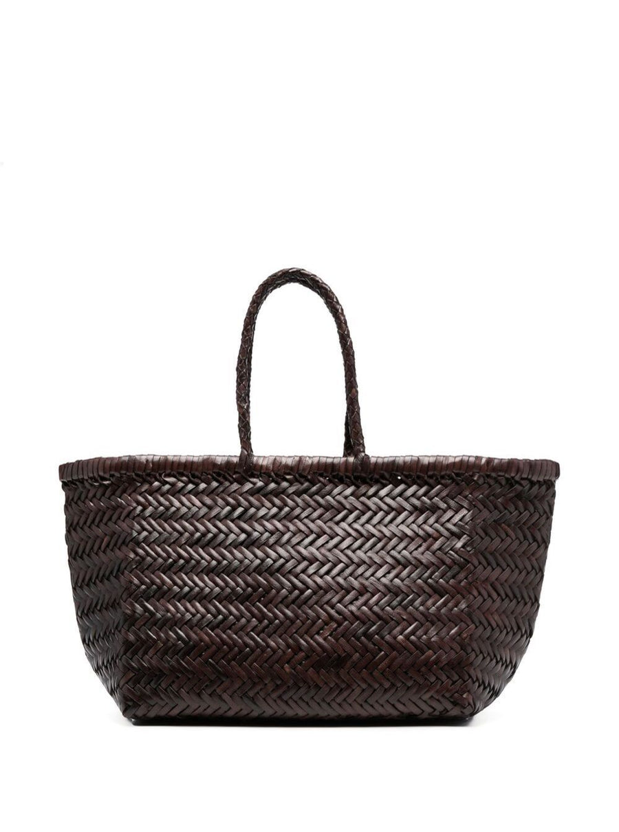 Handbag Bamboo Triple Jump Brown Leather Handbags