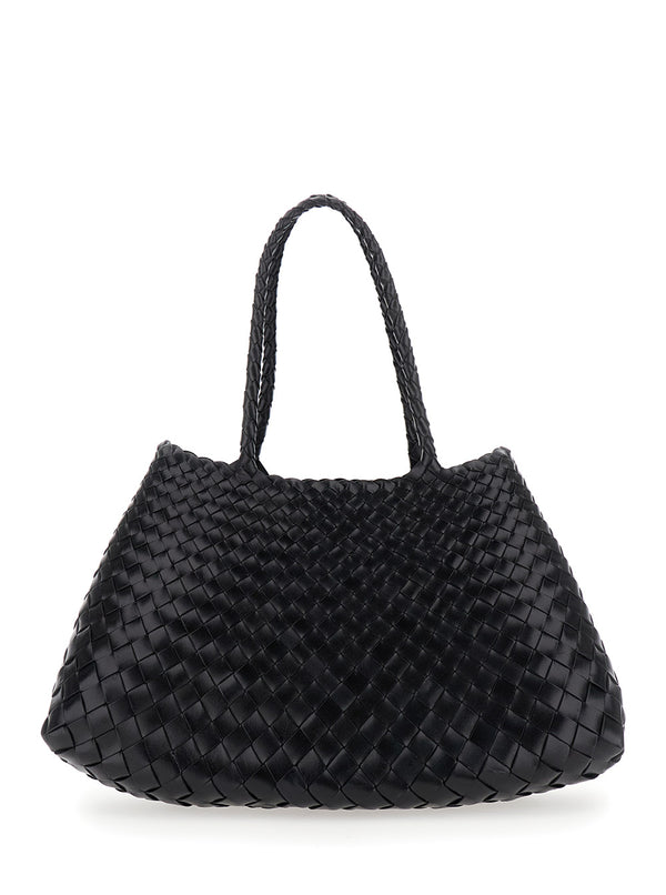 Crossbody Bag Santa Croce Black Leather Shoulder