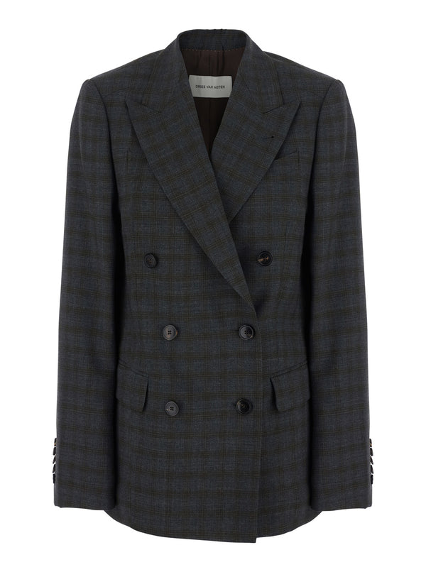 Double-Breasted Jacket Barrysta Brown Wool Blazers