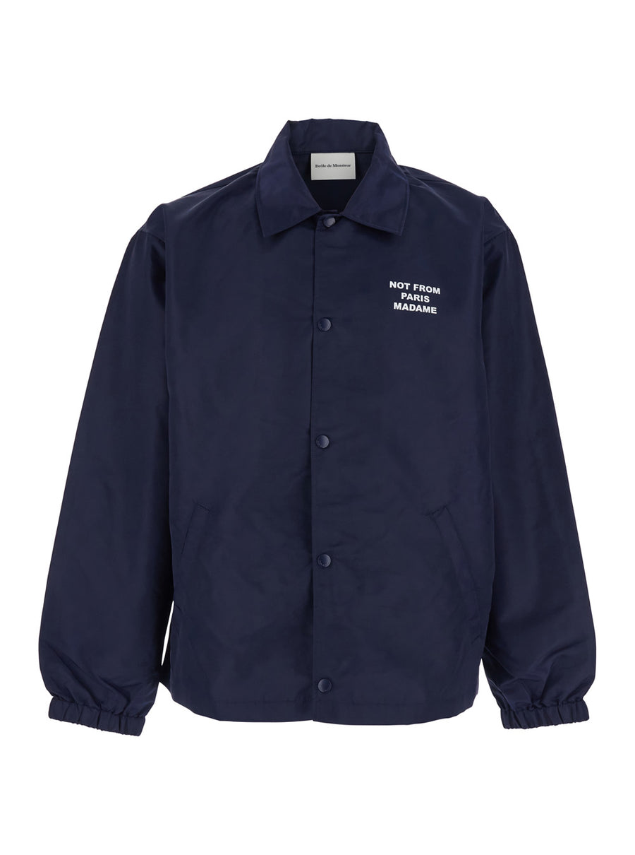 Jacket Tech Nylon Blue Coat