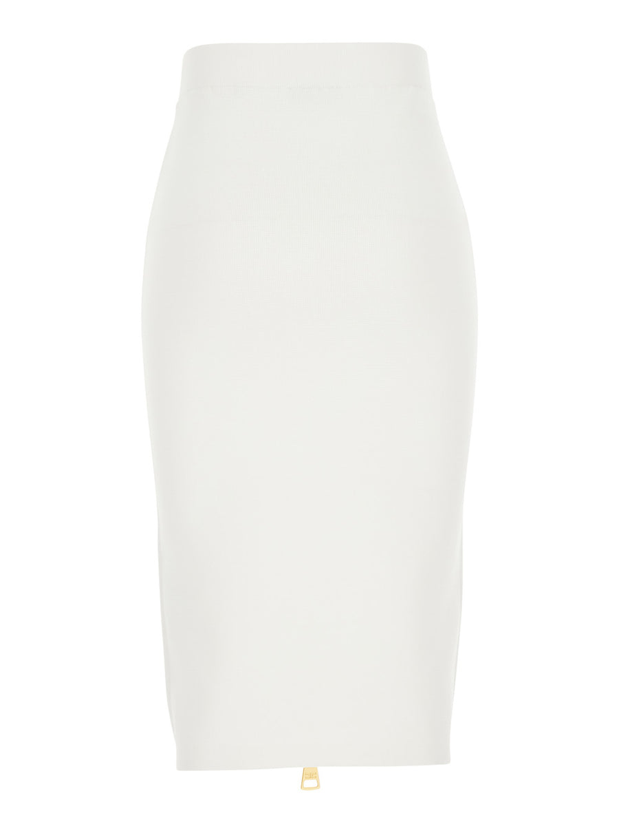 Knit Skirt White