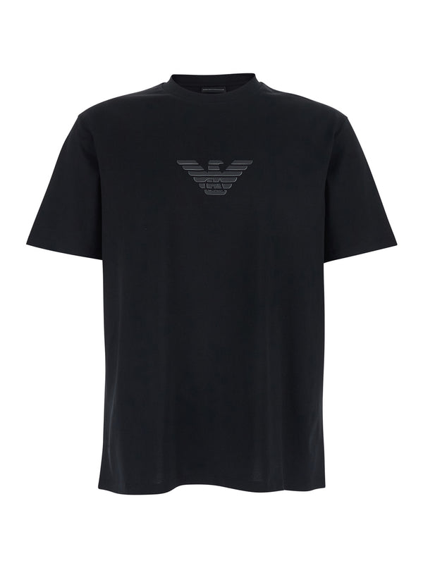 Crew Neck T-Shirt Black Cotton T-shirts