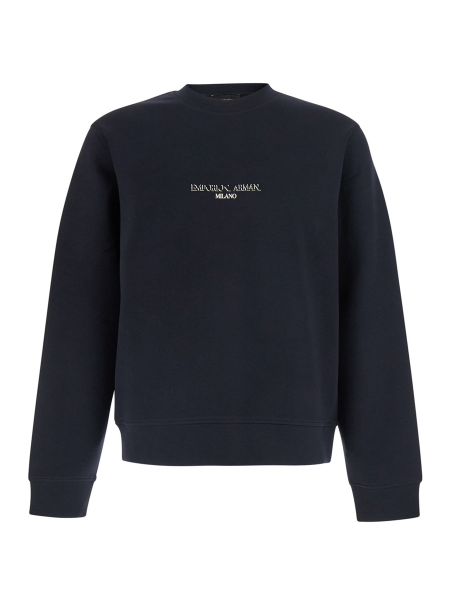 Cotton Sweatshirt Blue Sweatshirts