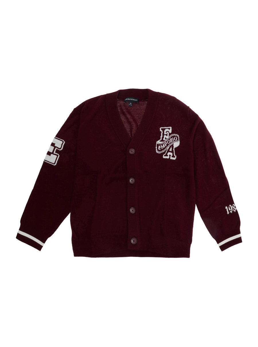 Long-Sleeved T-Shirt Bordeaux Cotton
