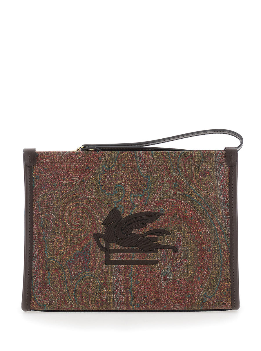 Clutch Arnica Brown Cotton Bags