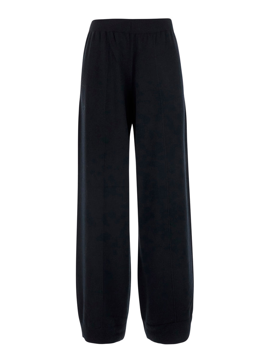 Pants Wool-Silk-Cashmere Black Trousers