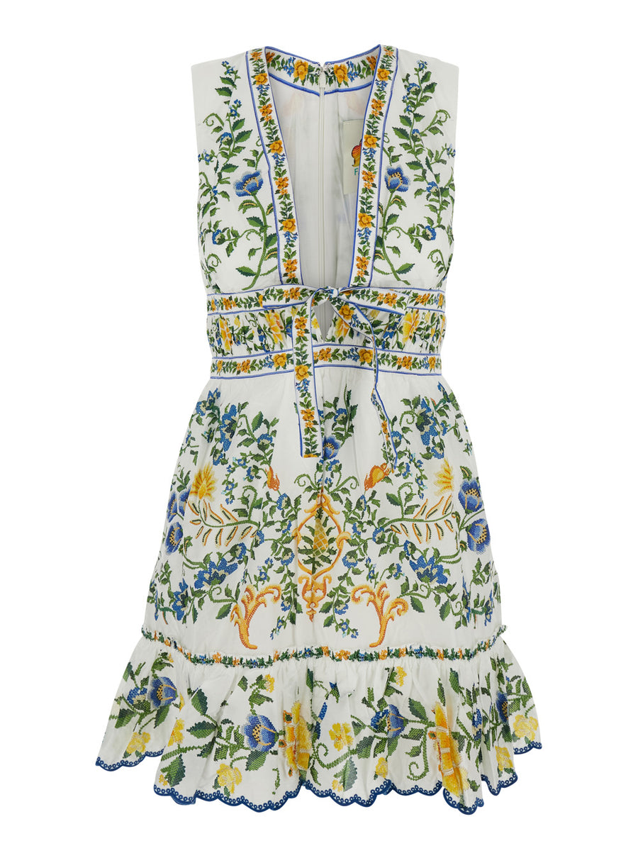 Mini Dress Emily Multicolour Cotton