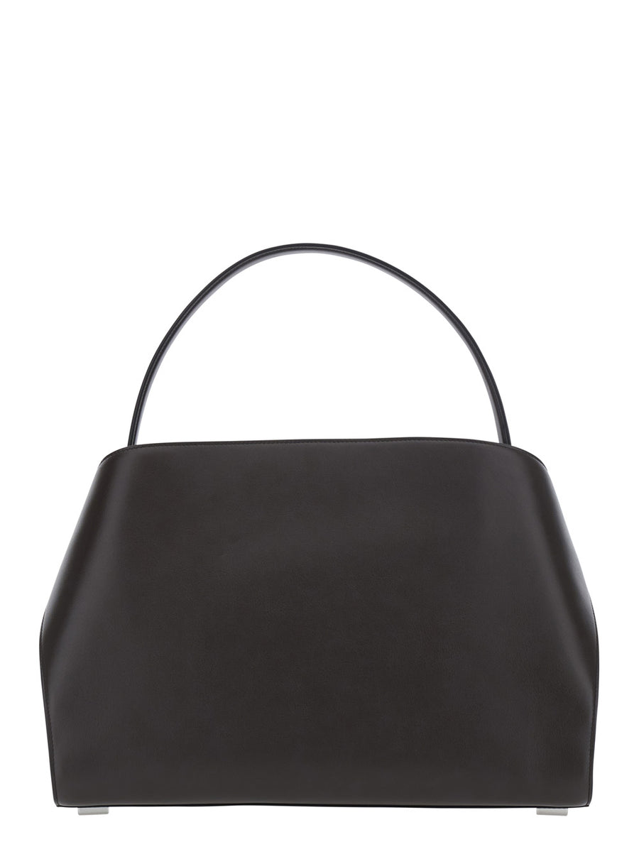 Shoulder Bag Hug Media Brown Leather Calf