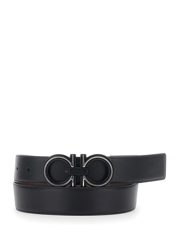 Belt Reversible Leather Black-Brown Calf