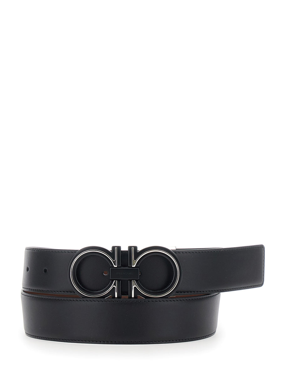 Belt Reversible Leather Black-Brown Calf