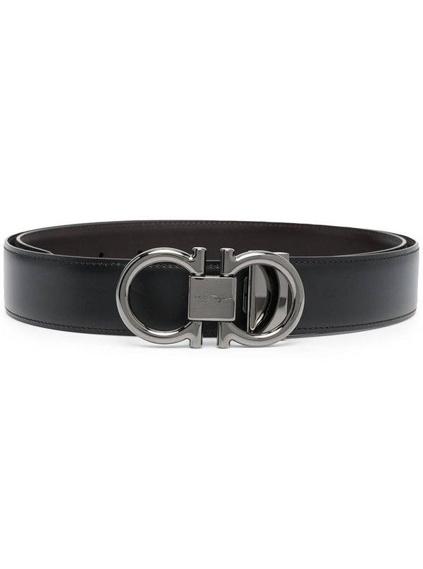 Belt Reversible Smooth Leather Black-Brown Calf