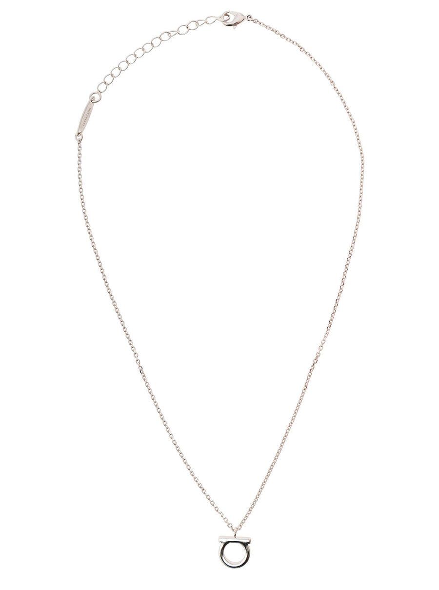 Necklace Gancini Silver-Coloured Brass Metallic Necklaces