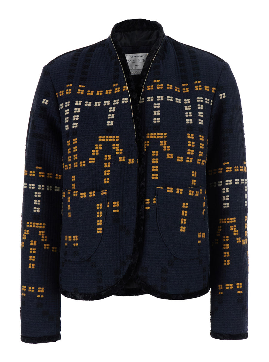 Jacket Samarcanda Black Cotton Blazers