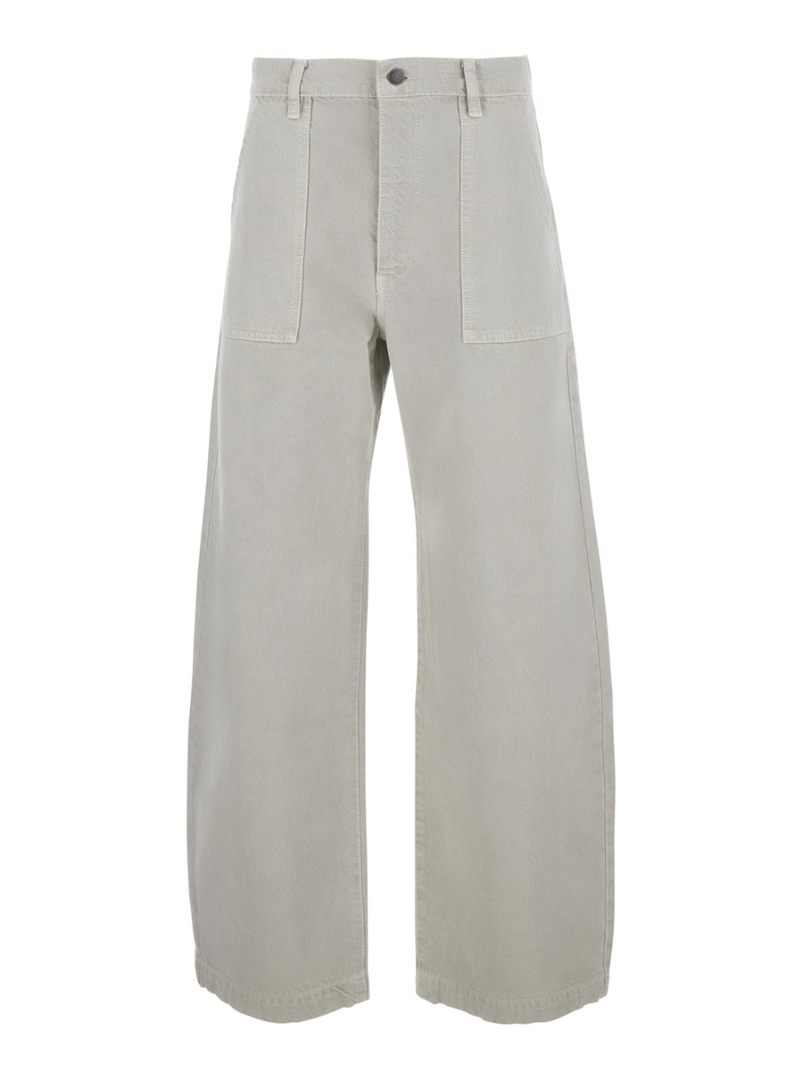 Jeans The Bow Cargo White Cotton