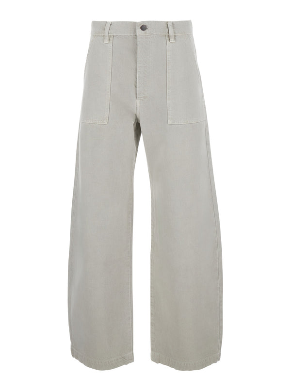 Jeans The Bow Cargo White Cotton