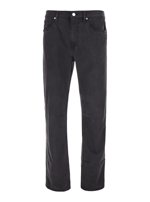 Jeans Straight Blue Cotton And Polyamide