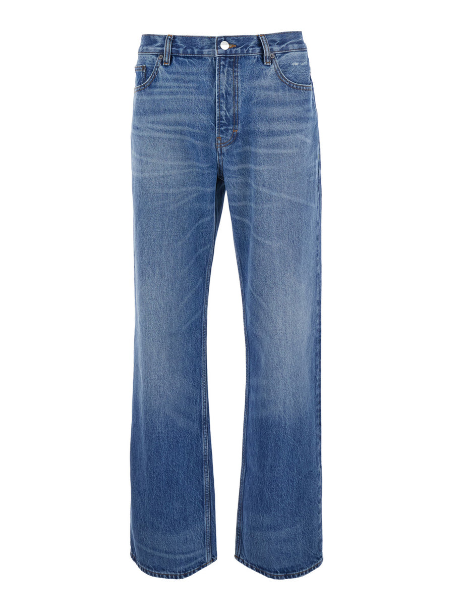 Relaxed Jeans High Waist Blue