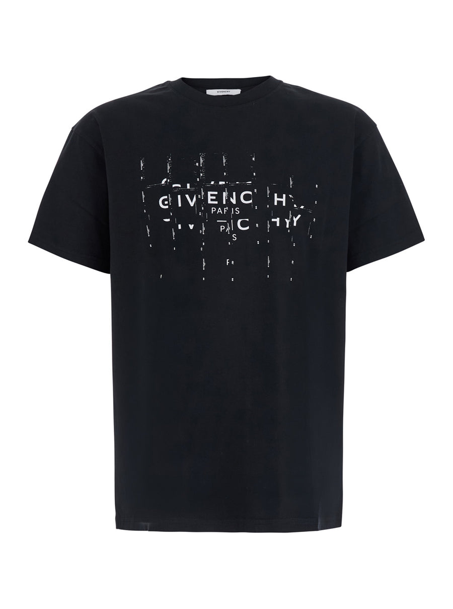T-Shirt Crew Neck Black Cotton T-shirts